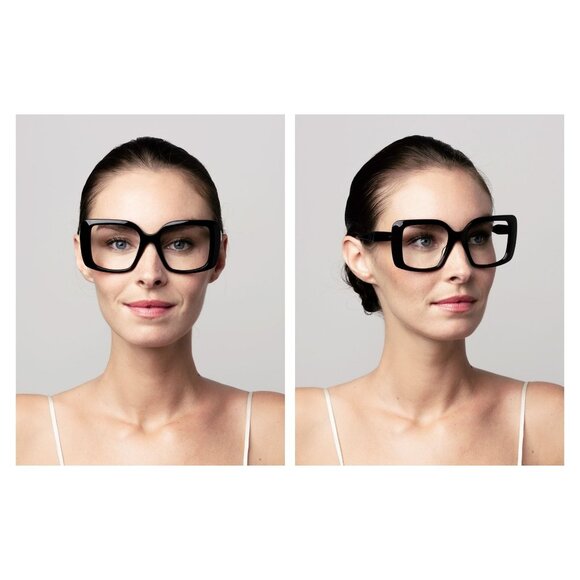 New DITA Adabrah Black Square DTS716 01 Sunglasses Women - Picture 4 of 5